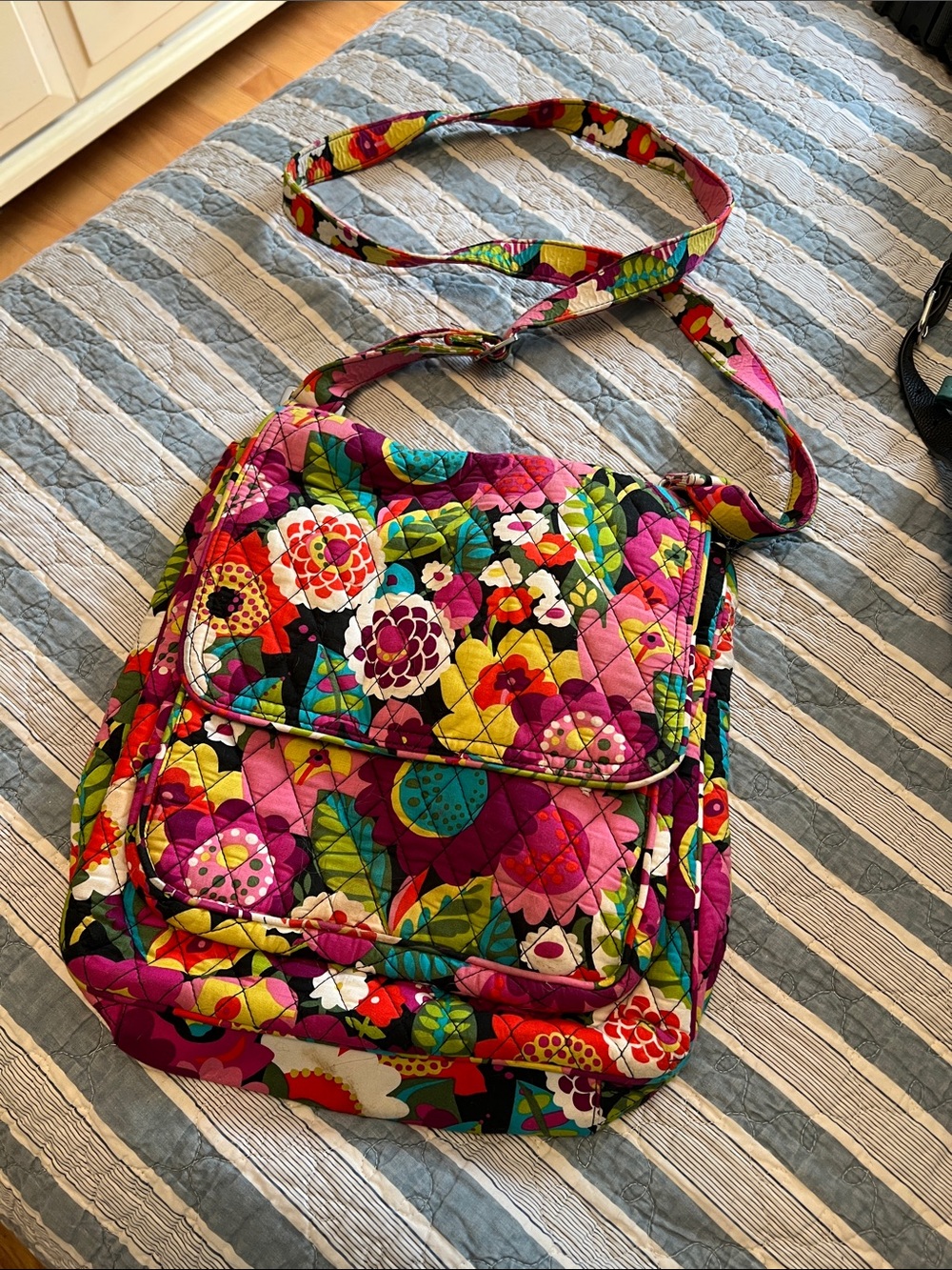 Vera Bradley Multicolor Floral Quilted Crossbody Bag